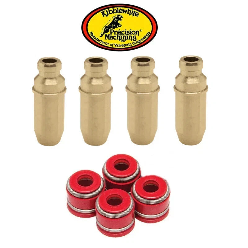 Honda CRF250R 10-15 Kibblewhite RED Viton Valve Guide Stem Seals Top End Kit Fit