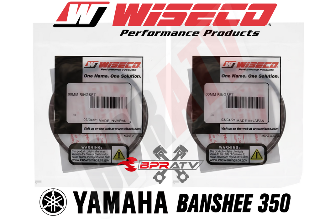 Banshee 68mm 421cc Cheetah Cub Bore Wiseco Piston Rings Rebuild Set 2677CD Pair