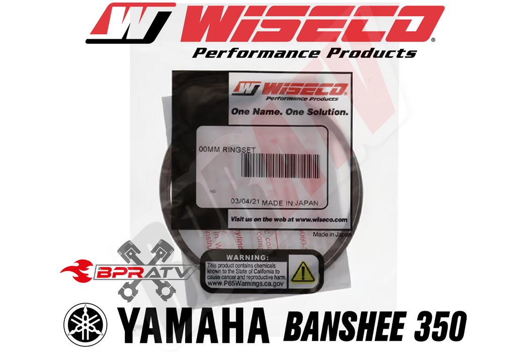 Banshee 68mm 421cc Cheetah Cub Bore Wiseco Piston Rings Rebuild Set 2677CD Pair