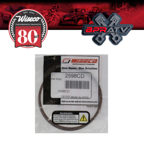 Banshee 350 66mm 66 Bore Wiseco Piston Rings Rebuild Set 2598CD (Pair) Set Of 4