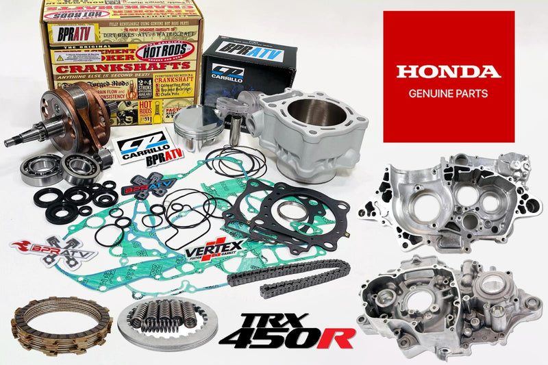 06+ TRX450R TRX 450R Cases Complete Stock Rebuilt Motor Engine Rebuild Parts Kit