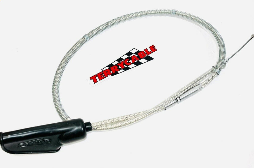 Banshee 350 Terrycable Steel Braided Clutch Cable Upgrade Heavy Duty Silver USA