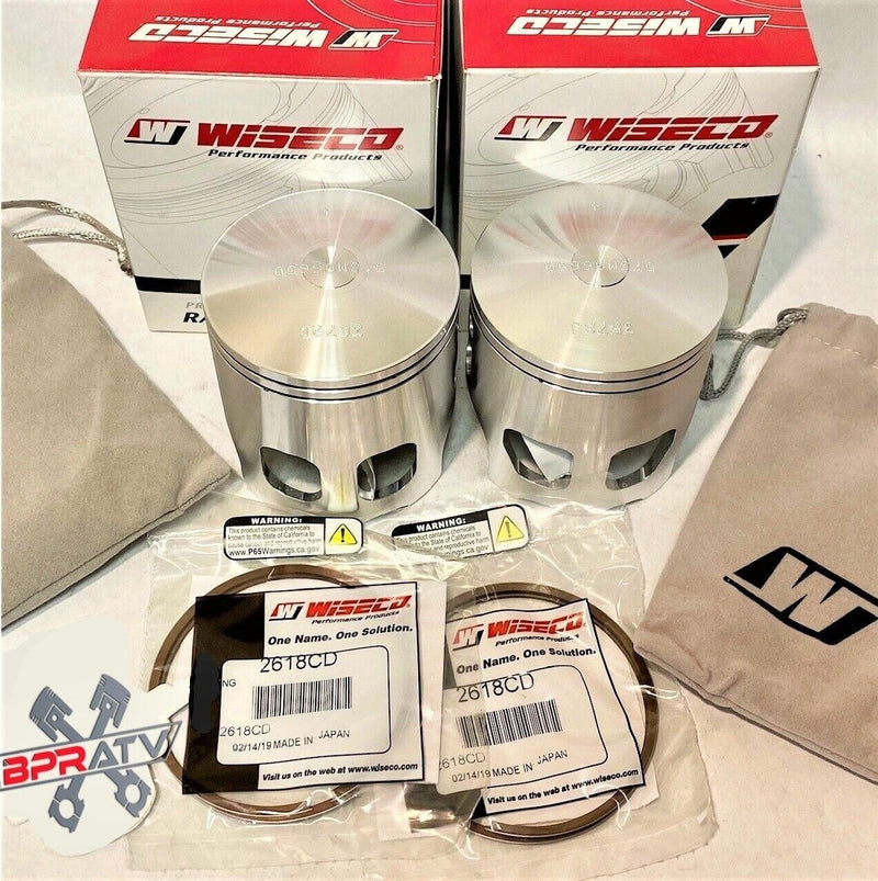Banshee Big Bore Long Rod Stroker Pistons 66mm Wiseco 795 Series 4mm 4 mil +2mm