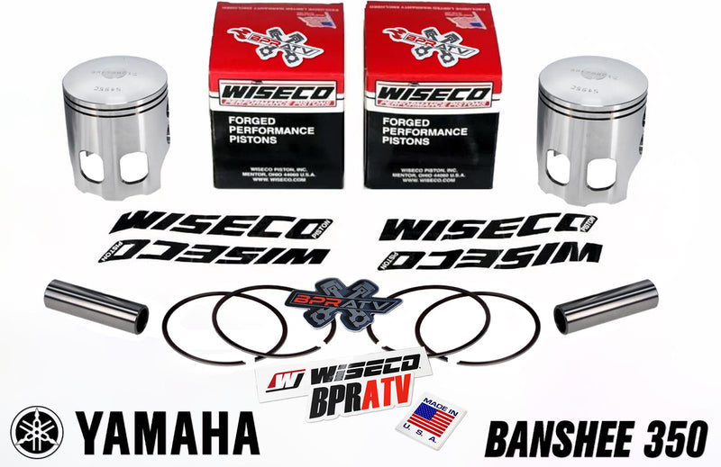Banshee Big Bore Long Rod Stroker Pistons 66mm Wiseco 795 Series 4mm 4 mil +2mm