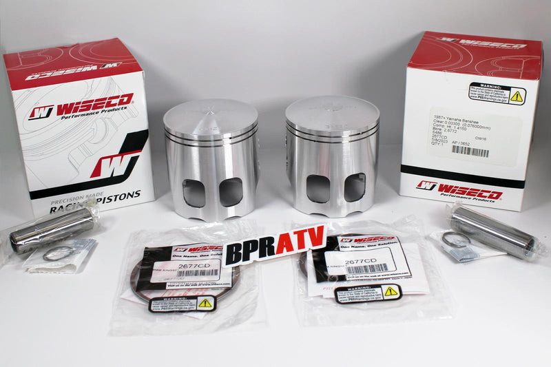 Banshee Big Bore Long Rod Stroker Pistons 66mm Wiseco 795 Series 4mm 4 mil +2mm