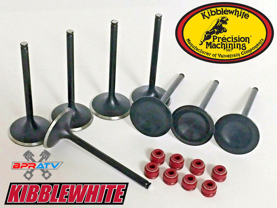 Prairie KFX KVF 700 Kibblewhite Valves Valve Stainless Black Diamond & RED Seals