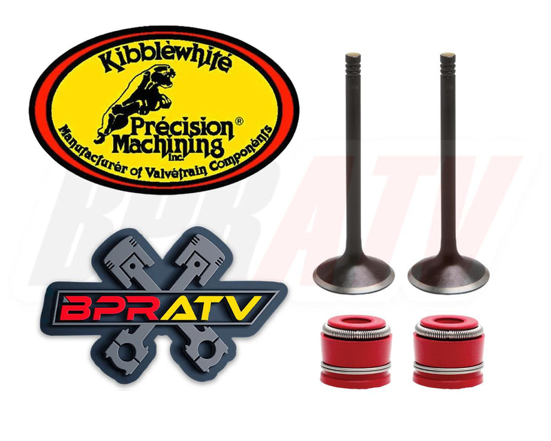 Prairie KFX KVF 700 Kibblewhite Valves Valve Stainless Black Diamond & RED Seals