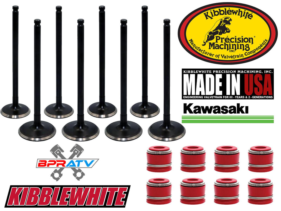 Prairie KFX KVF 700 Kibblewhite Valves Valve Stainless Black Diamond & RED Seals