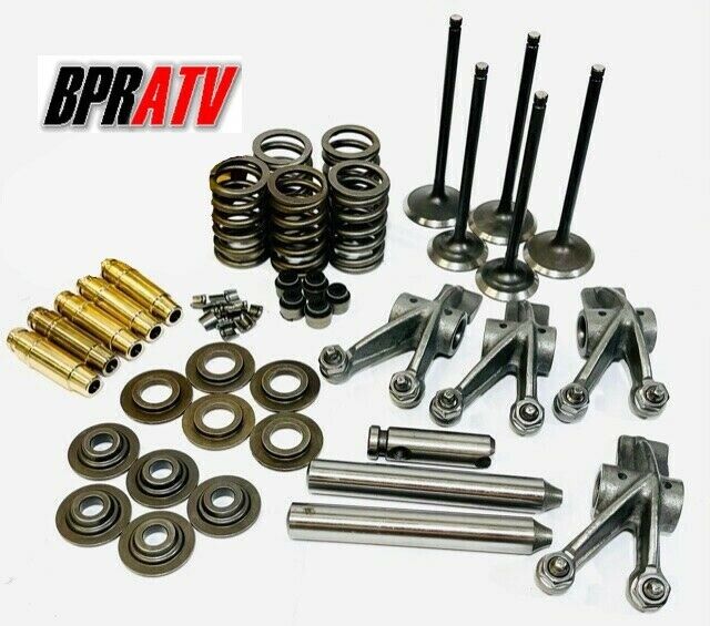 Grizzly 660 Valves Springs Valve Rocker Arms & Guides Complete Head Rebuild Kit