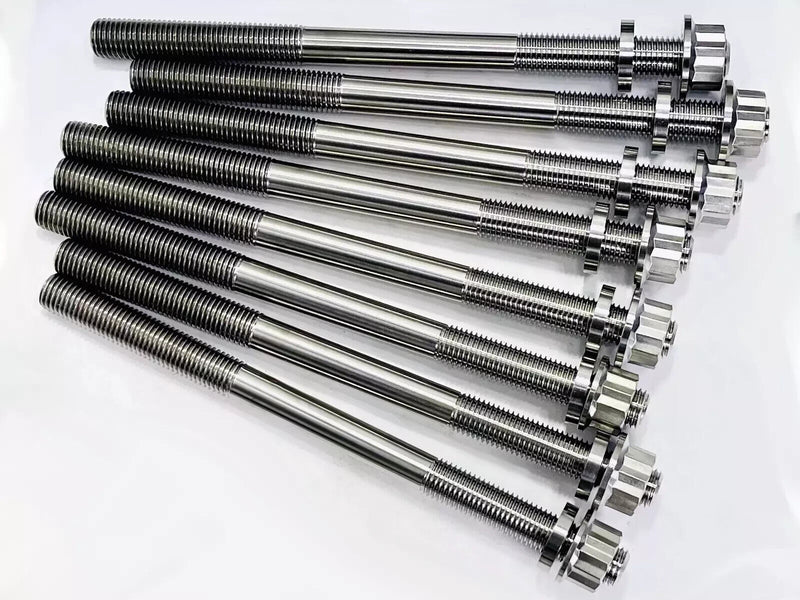 Best YXZ1000R Titanium Head Studs Ti Cylinder Stud Bolt Upgrade Kit 90119-10004