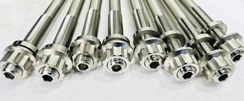 Best YXZ1000R Titanium Head Studs Ti Cylinder Stud Bolt Upgrade Kit 90119-10004