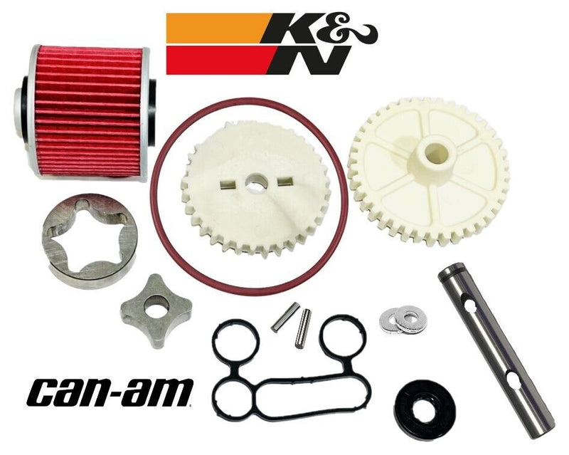 Can-Am 800 Oil Pump Shaft Rotor Gear Kit KN-152 Commander Maverick Rebuild K&N