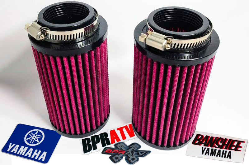 Banshee 38mm 38 mil Lectron Carb Carbs Air Filters K&N Style 6" Inch Pod Filters