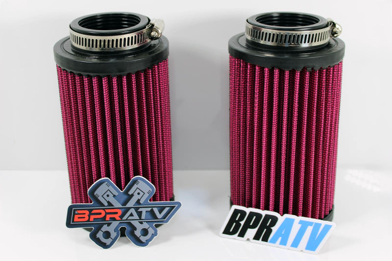 Banshee 38mm 38 mil Lectron Carb Carbs Air Filters K&N Style 6" Inch Pod Filters