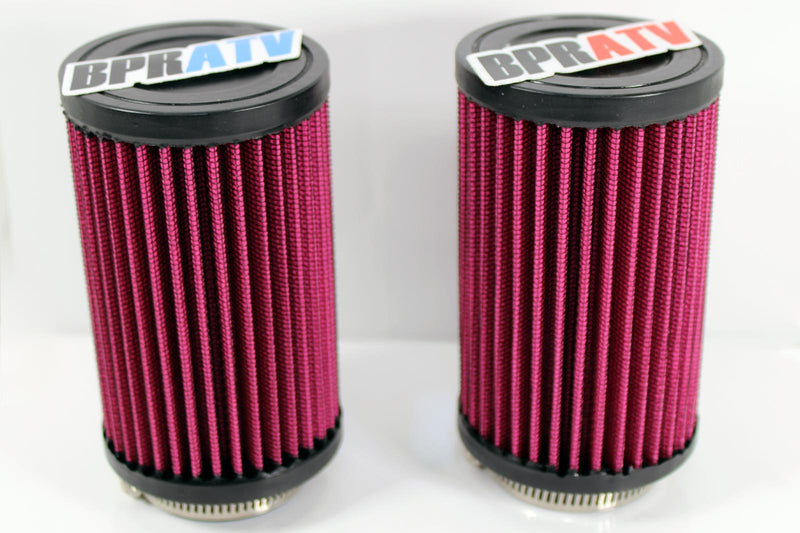 Banshee 38mm Lectron Pod Filters K&N Style Pair 6" Inch Reusable Air Intake Kit