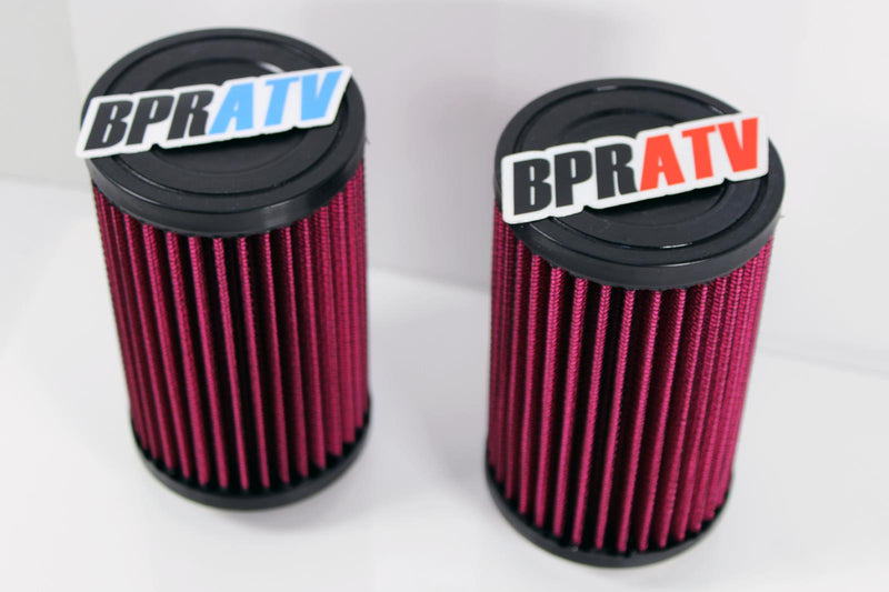 Banshee 38mm Lectron Pod Filters K&N Style Pair 6" Inch Reusable Air Intake Kit