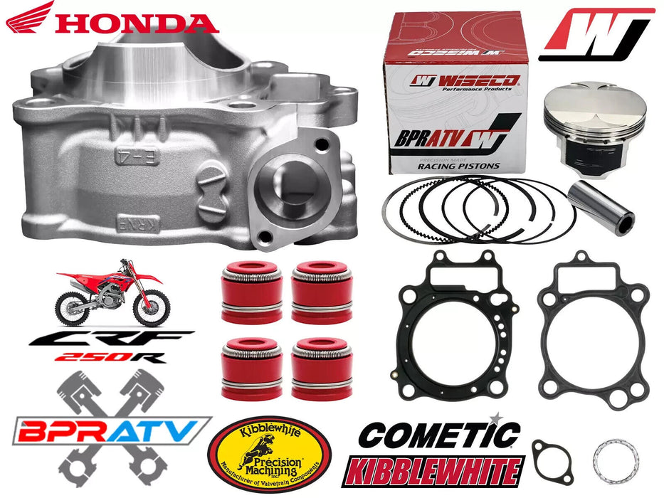 04-17 CRF250X CRF 250X Stock Bore Cylinder 78mm Rebuilt Top End Rebuild Redo Kit