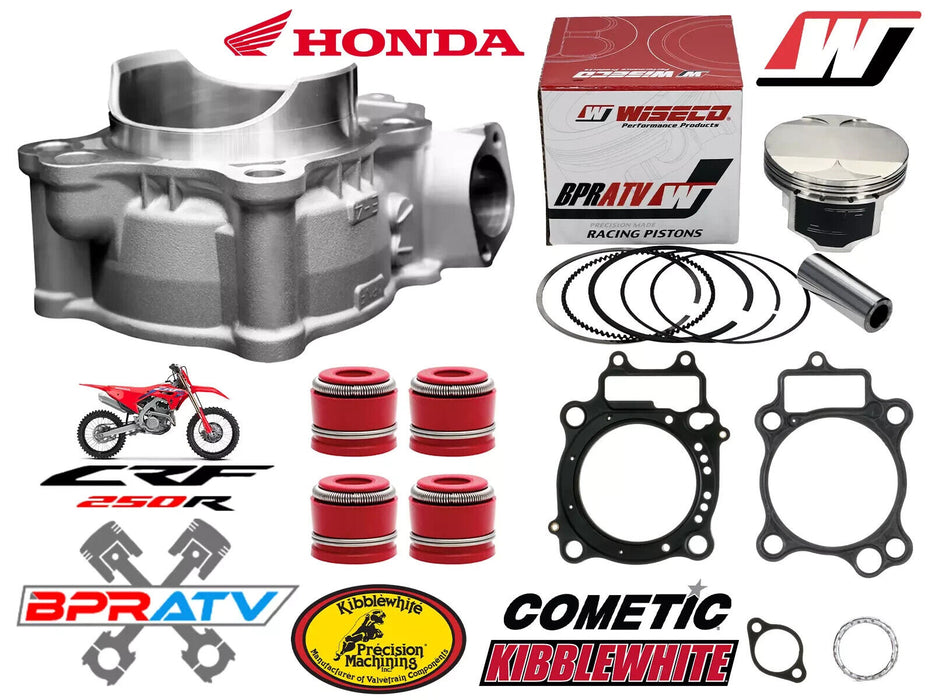 04-17 CRF250X CRF 250X Stock Bore Cylinder 78mm Rebuilt Top End Rebuild Redo Kit