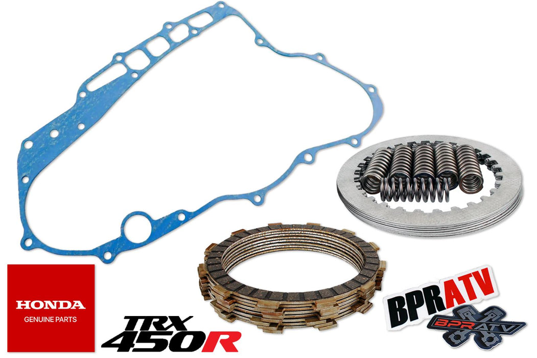04 05 TRX450R Sportrax Duner Trail Clutch Kit Fibers Steels Springs & OEM Gasket