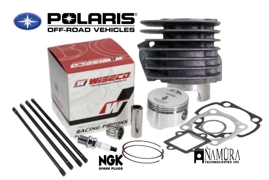 BPRATV Polaris Scrambler 90 Top End Rebuild Kit Cylinder Wiseco Piston Kit 01-03