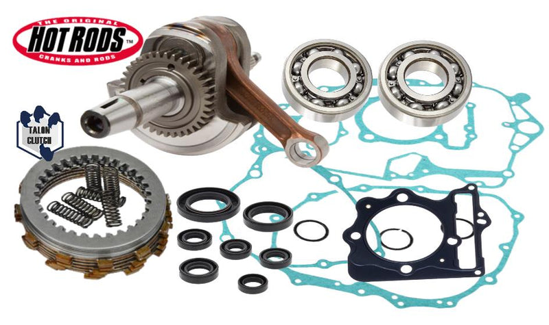 99-04 TRX 400EX Stroker Crank Rebuild Kit Hotrods 4mm Crankshaft Bottom End Part