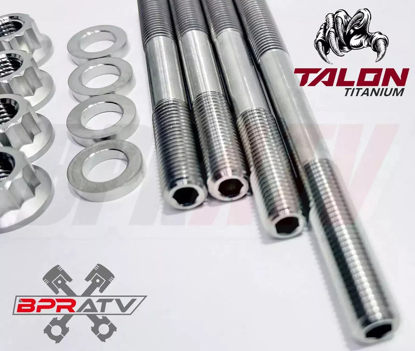 Best Yamaha Grizzly 700 Cylinder Head Stud Kit TITANIUM Cylinder Crankcase Bolts
