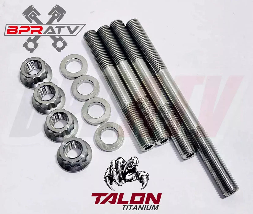 Best Yamaha Grizzly 700 Cylinder Head Stud Kit TITANIUM Cylinder Crankcase Bolts