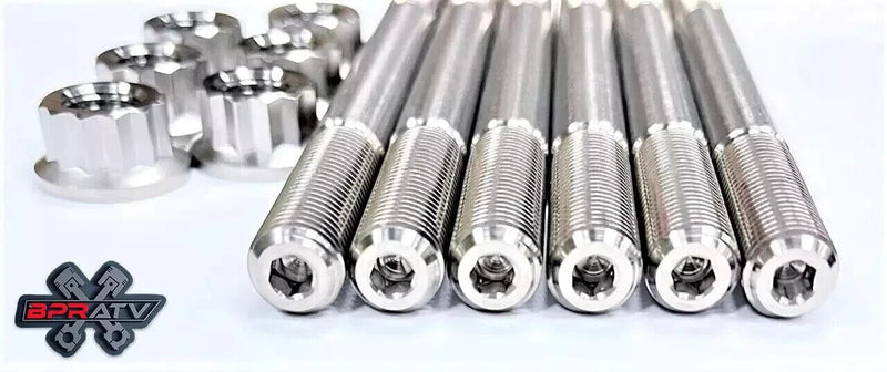 Best Raptor 700 R Cylinder Head Studs Complete TITANIUM Crankcase Head Stud Kit