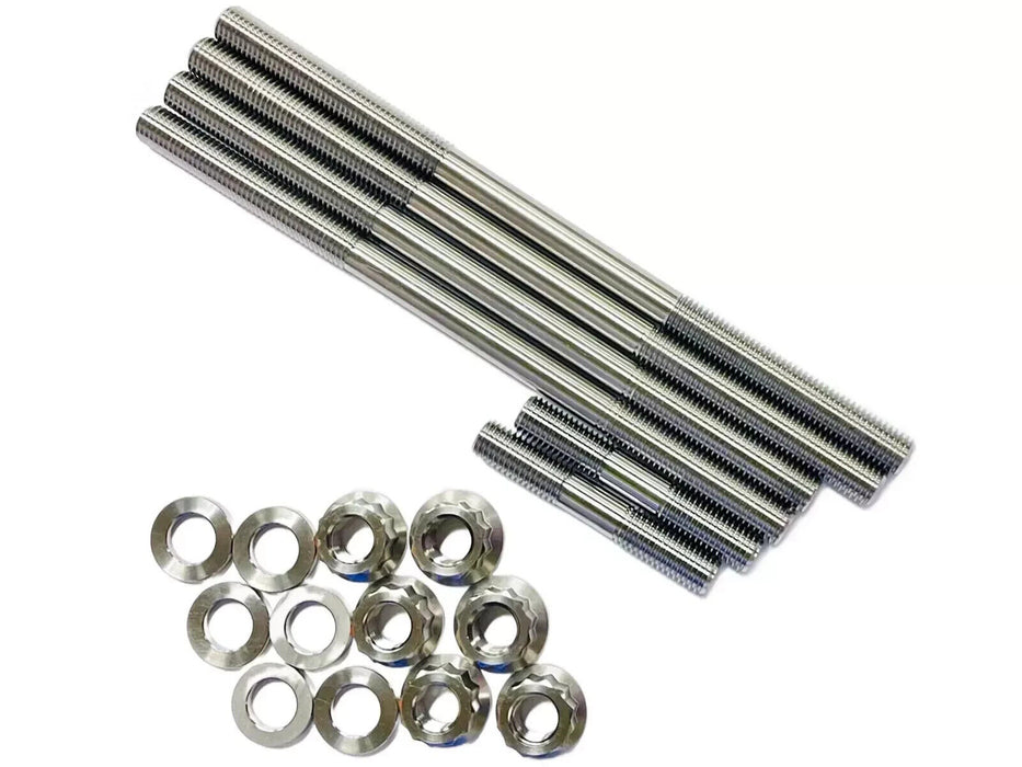 Best Yamaha Grizzly 700 Cylinder Head Stud Kit TITANIUM Cylinder Crankcase Bolts