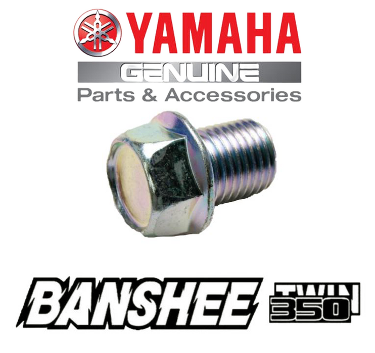 Yamaha Banshee Drain Plug Crankcase Oil Draining 90340-14132-00 Straight Screw