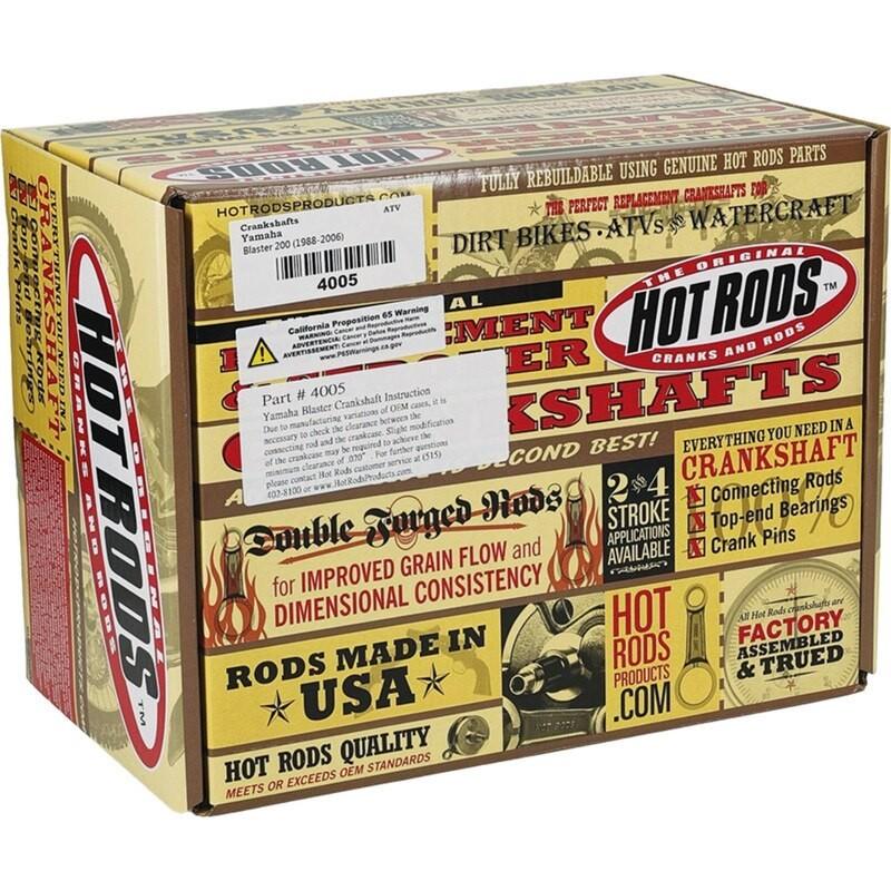 Yamaha Blaster ATV Crankshaft Hot Rods 4005 Crank Rod Main Bearings Bearing Set!
