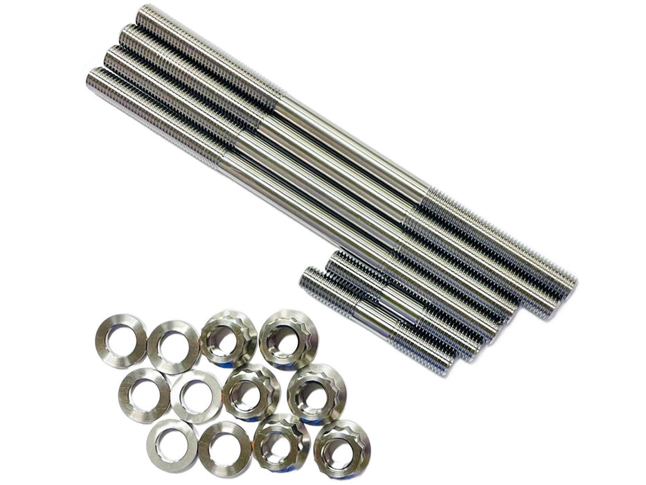 Raptor 660 660R Cylinder Head Studs TITANIUM Stud Nut Upgrade Heavy Duty Kit Set