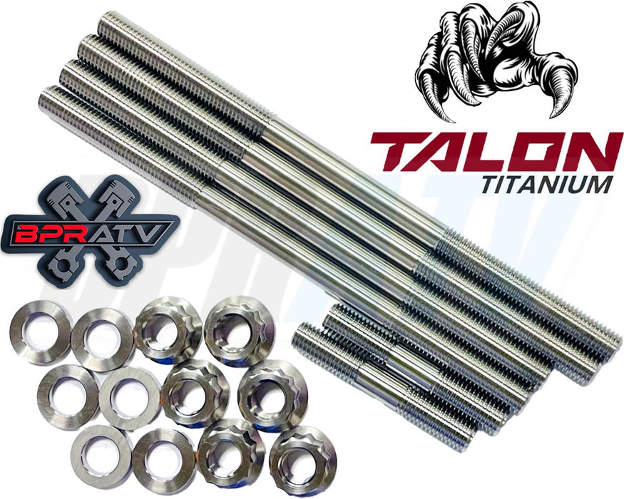 Raptor 660 660R Cylinder Head Studs TITANIUM Stud Nut Upgrade Heavy Duty Kit Set