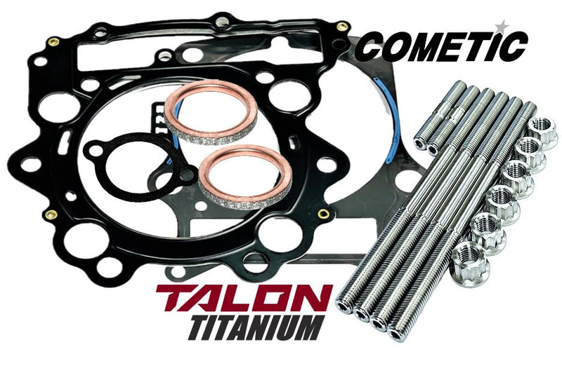 Yamaha Raptor 660 Cylinder Head Studs TITANIUM Stud Kit Cometic 102mm Gaskets