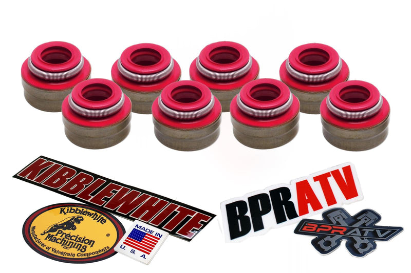 Can Am Outlander 400 Kibblewhite RED Viton Valve Stem Seals Seal Set of 4 Four 4