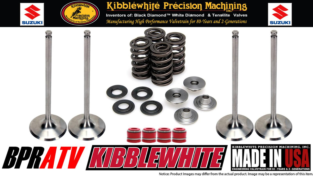 Suzuki LTZ400 Z400 LTZ Kibblewhite Intake & Exhaust Valves Springs RED Seals Kit