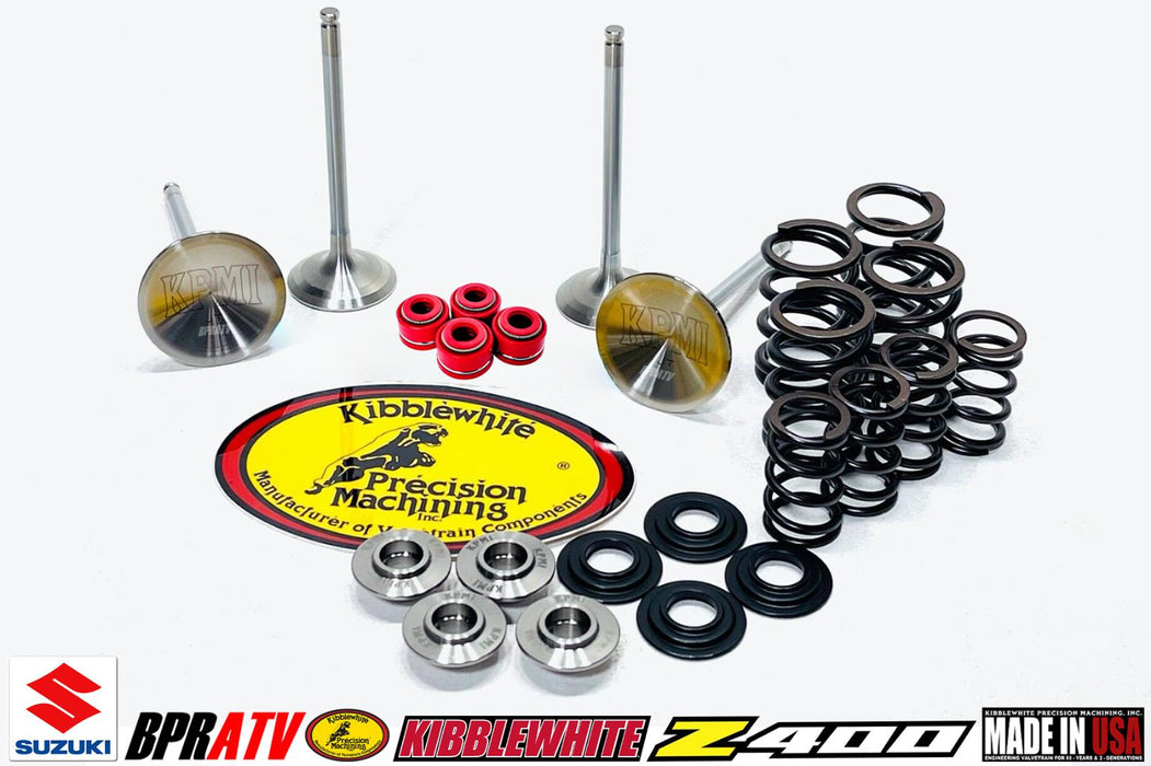 Suzuki Z400 DRZ400 LTZ400 Kibblewhite Valves Titanium Springs Guides Cometic Kit