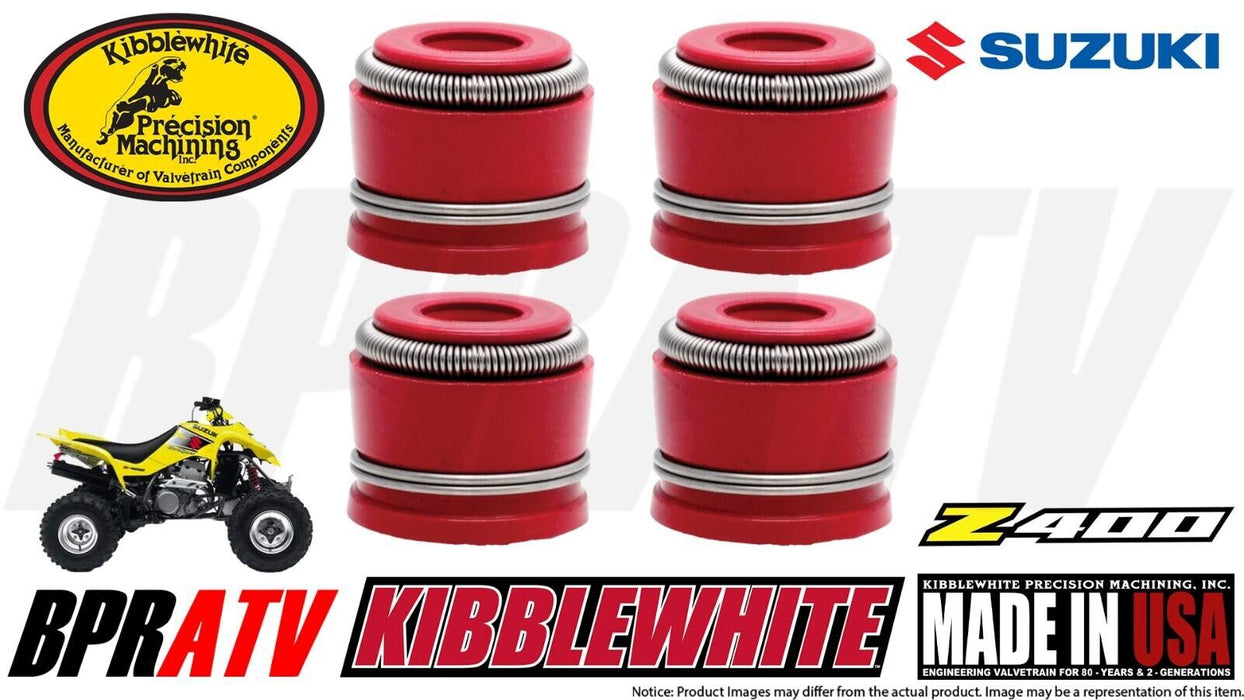 Suzuki DRZ400 Z400 Kibblewhite White Diamond Valves Titanium Spring Kit Red Seal