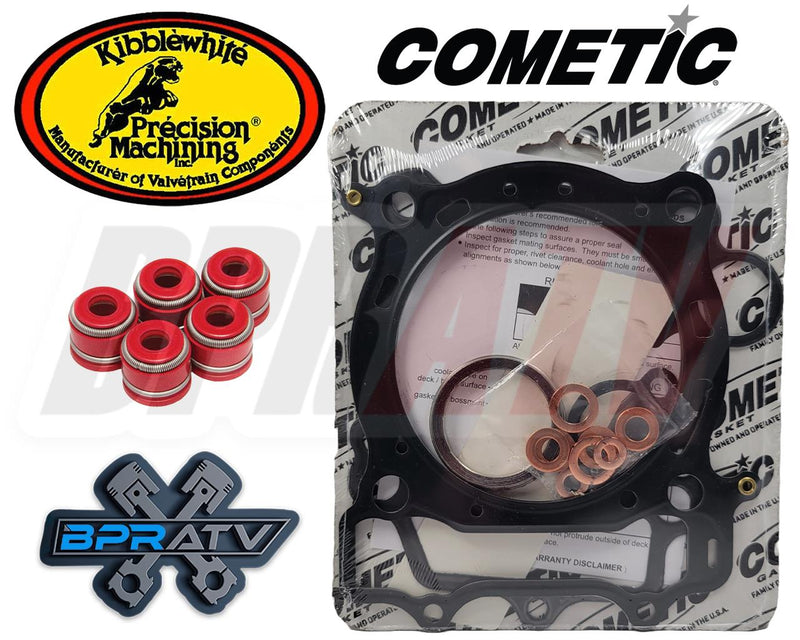 Cometic 98mm 99mm Top End Gasket Kit MLS + Kibblewhite Viton Seals YZ450F '06-09