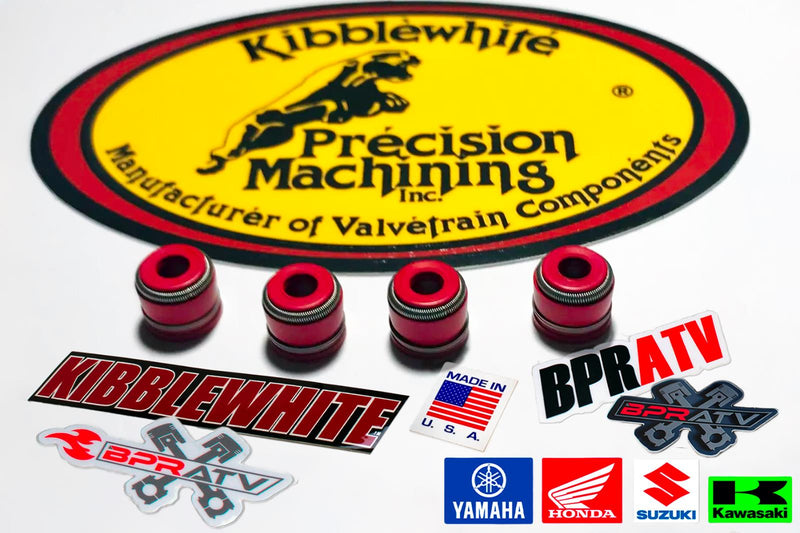 KX250 03-25 RED Viton Valve Seals Set Kibblewhite OEM Replacement 92049-1349 USA