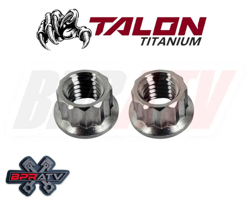 09-15 Grizzly 550 TITANIUM Exhaust Manifold Studs Nut Gaskets Head Pipe Stud Kit