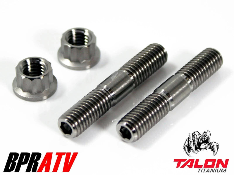 09-15 Grizzly 550 TITANIUM Exhaust Manifold Studs Nut Gaskets Head Pipe Stud Kit