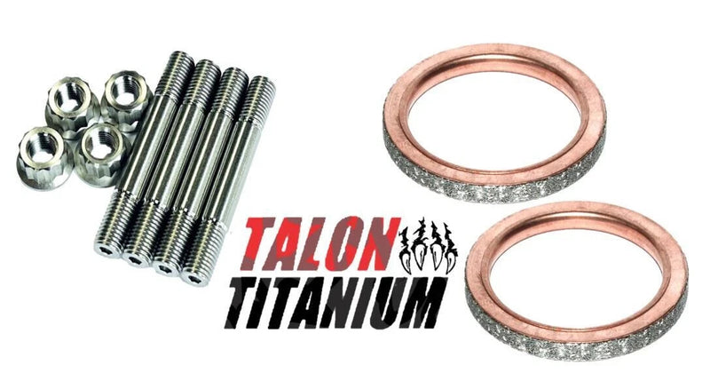 09-15 Grizzly 550 TITANIUM Exhaust Manifold Studs Nut Gaskets Head Pipe Stud Kit