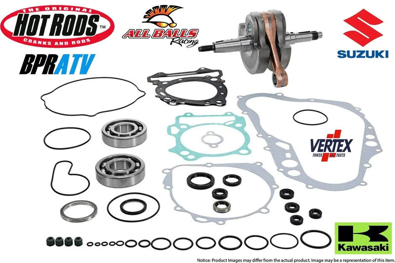 Suzuki LTZ400 KFX400 Big Bore Rebuild Kit 94mm Cylinder Wossner Piston Hot Rods