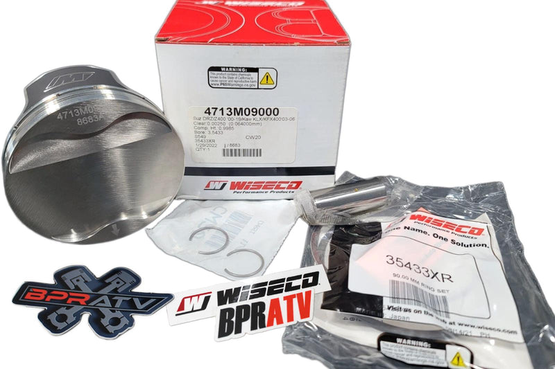 LTZ400 LTZ 400 OEM Bore 90mm Cylinder Wiseco Piston Simple Rebuild Kit & Gaskets