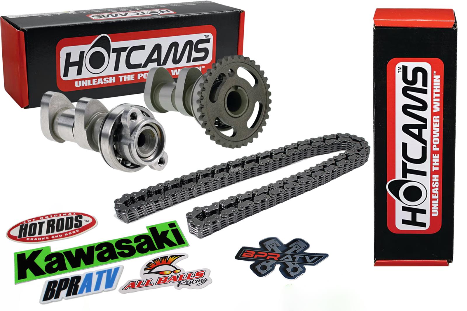 08-14 Kawasaki KFX450R 450R Hotcams Hot Cams Stage 3 Camshafts HD