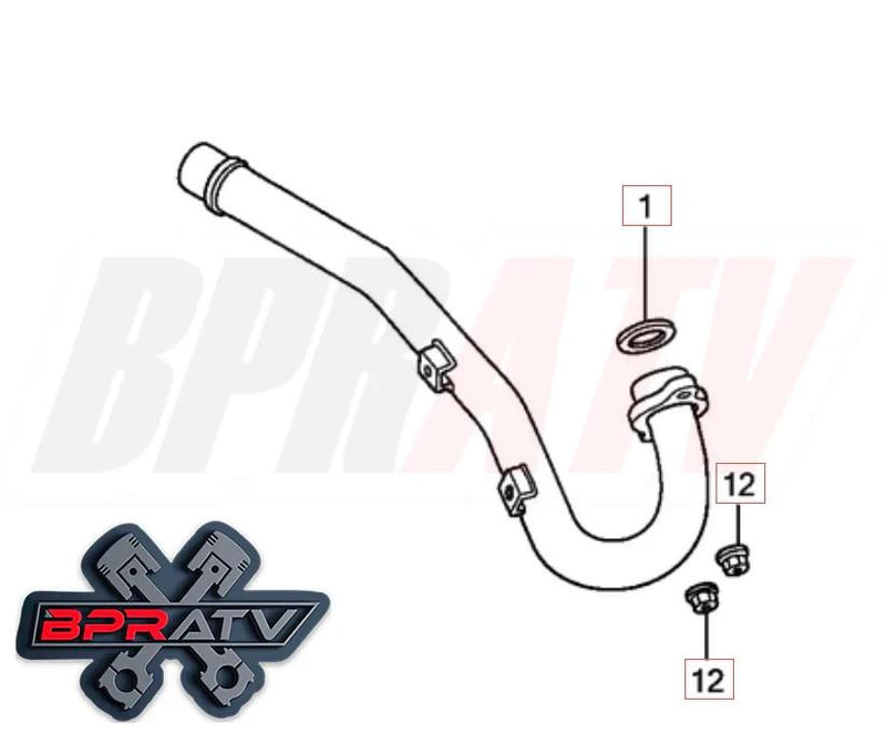 19 20 Honda CRF450L CRF 450L Titanium Head Exhaust Studs Nuts Bolts & Gasket Kit