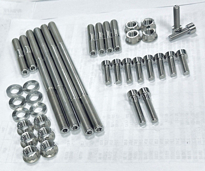 Yamaha 90109-09002-00 Complete TITANIUM Cylinder Head Stud & Bolt Kit Raptor 700