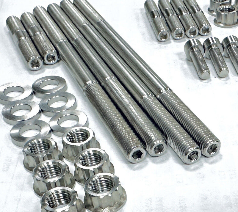 Yamaha 90109-09002-00 Complete TITANIUM Cylinder Head Stud & Bolt Kit Raptor 700