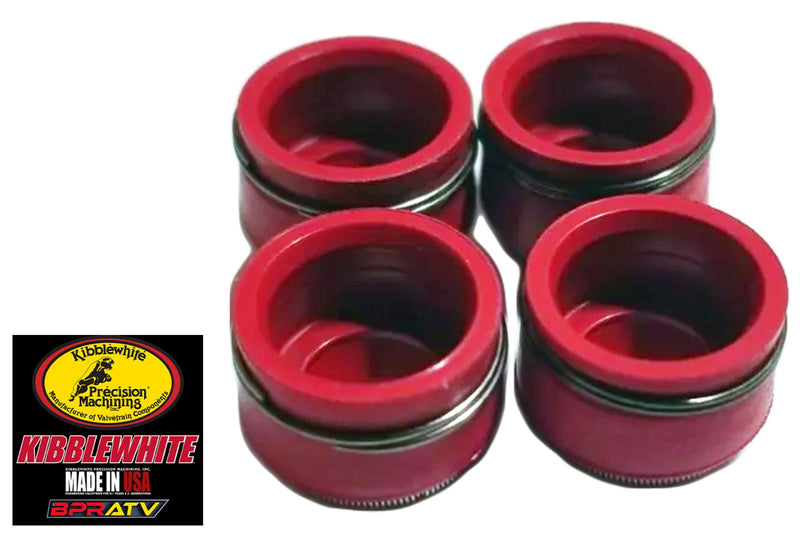 05-24 Suzuki King Quad 700 750 Kibblewhite RED Viton Valve Stem Seals Set 4 Four